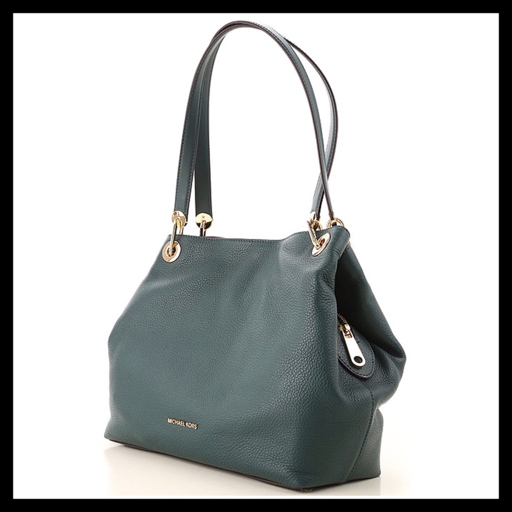 NWOT Michael Kors Raven Pebble Leather Tote - Picture 2 of 6